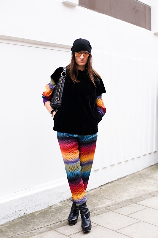 Golden Eye at Marios Schwab – London Fashion Week, Westminster University