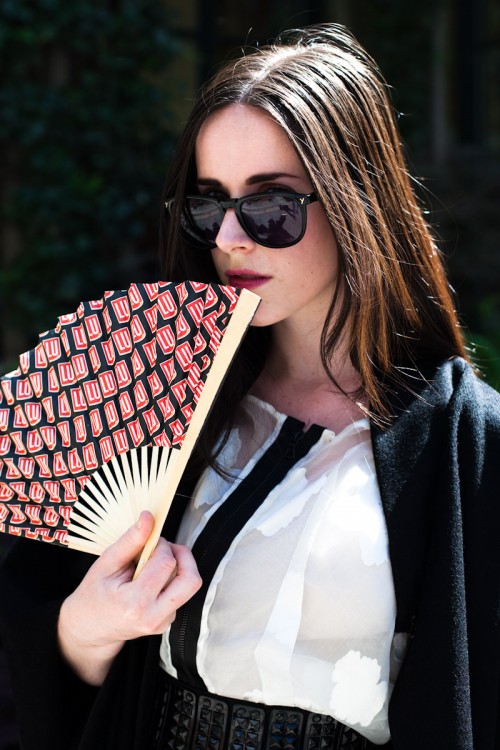 Lady With Fan – New York, Bryant Park